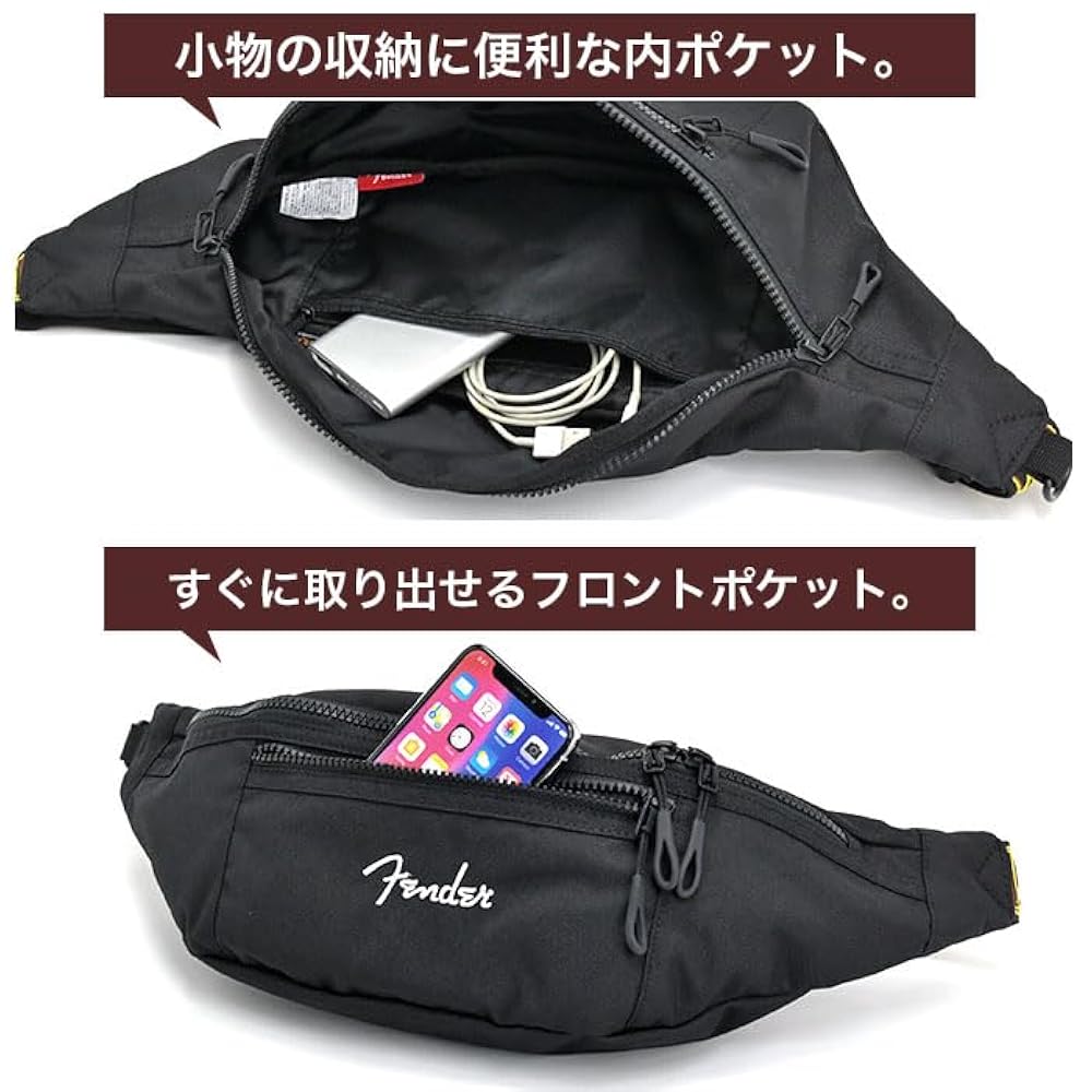 ☆ フェンダー ウエストバッグ Sサイズ 950-6050 1 ブラック 395 Fender フェンダー ウエストバッグ Sサイズ メンズ レディース